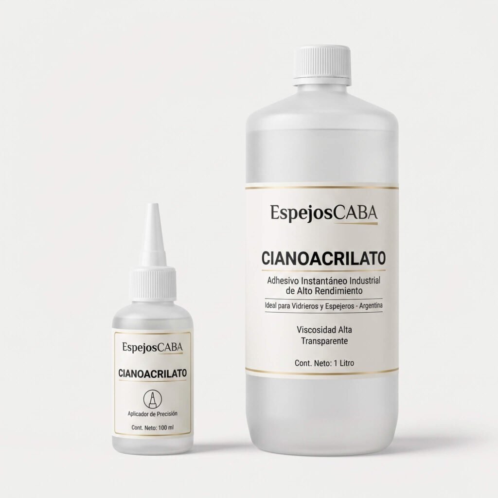 Cianoacrilato EspejosCABA en presentaciones de 100 ml y 1 litro