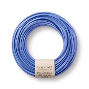 Burlete PVC estándar color Azul Francia claro en rollo – EspejosCABA