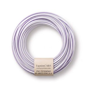 Burlete PVC estándar blanco con lila en rollo – EspejosCABA