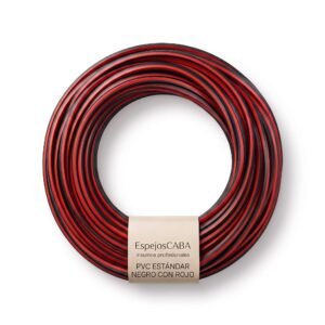 Burlete PVC estándar negro con rojo en rollo – EspejosCABA