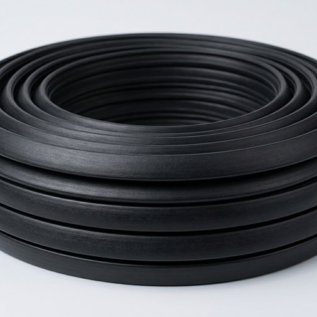Vista de apoyo de burlete PVC símil hierro negro