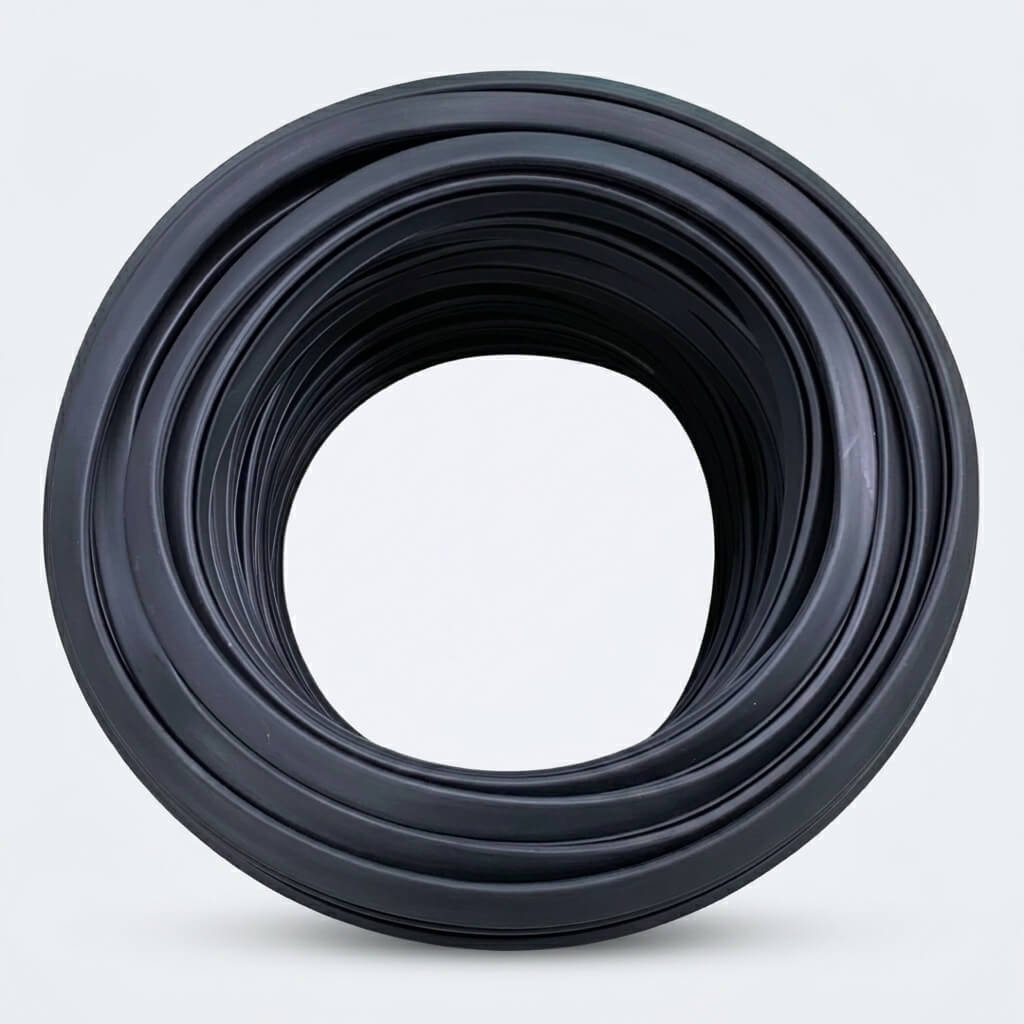 Burlete PVC símil hierro negro en rollo