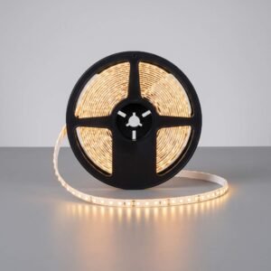 Tira LED fija 12V cálida de 120 LED por metro en rollo de 5 metros