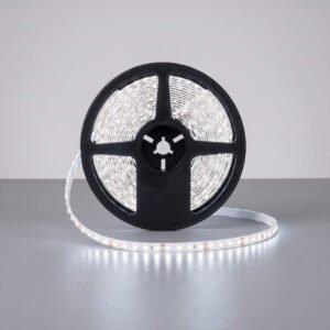 Tira LED fija 12V fría de 120 LED por metro en rollo de 5 metros
